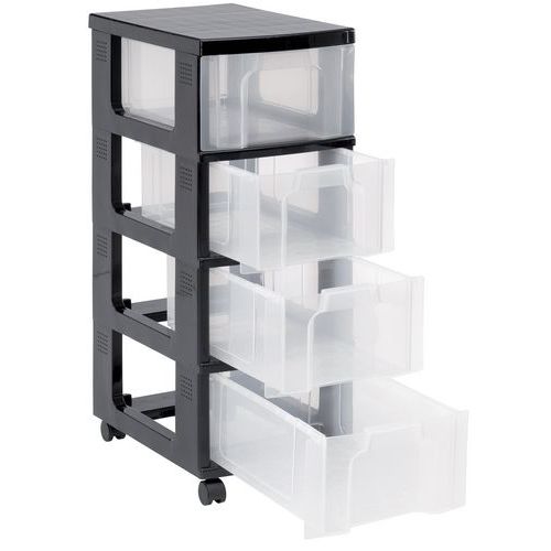 Mobilné stojany s úložnými boxmi