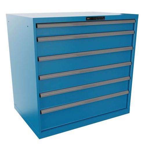 Dielenské zásuvkové skrine LISTA, nosnosť 75 až 200 kg, 1023x725 mm