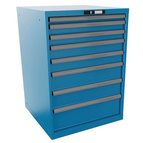 Dielenské zásuvkové skrine LISTA, nosnosť 75 až 200 kg, 717x725 mm