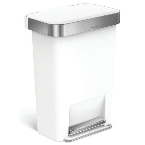 Pedálový obdĺžnikový odpadkový kôš 45 l so systémom Liner Pocket – Simplehuman