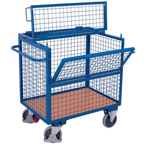 Vozíky so 4 mrežovými stenami a stropom, do 500 kg