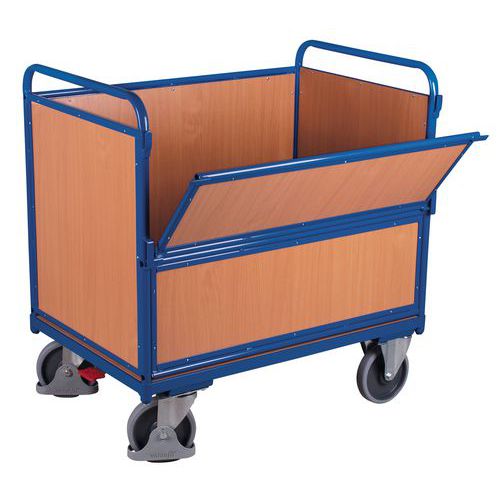 Skriňové vozíky s výklopnou stenou, do 500 kg