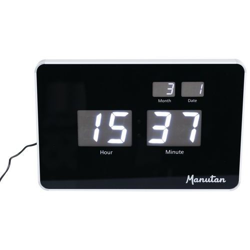 LED digitálne hodiny DG1 Manutan Expert, šírka 38 cm