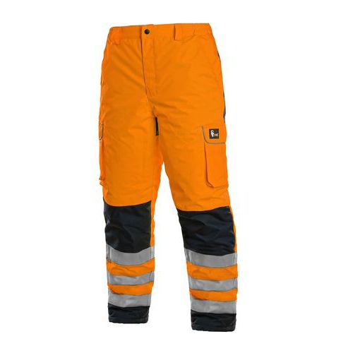 Pánske reflexné nohavice CARDIFF, zimné, oranžové