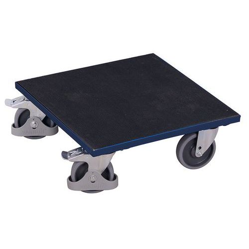 Transportné plošiny s gumovým povrchom, do 400 kg, 50 x 50 x 18,5 cm