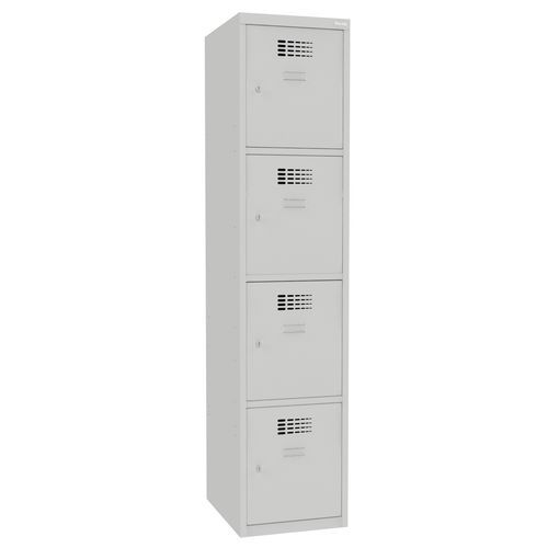 Zvárané šatníky Oskar, 4 boxy, cylindrický zámok