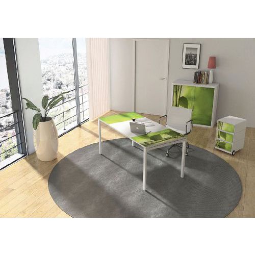 Zostava nábytku do kancelárie Manutan Expert Easy Office, stôl 160 x 80 cm