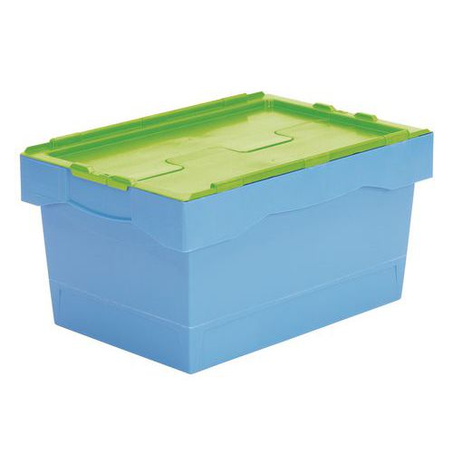 Plastové prepravné boxy s farebnými krytmi