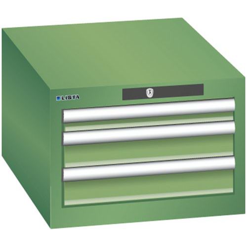 Dielenské zásuvkové skrine Lista, 2 alebo 3 zásuvky