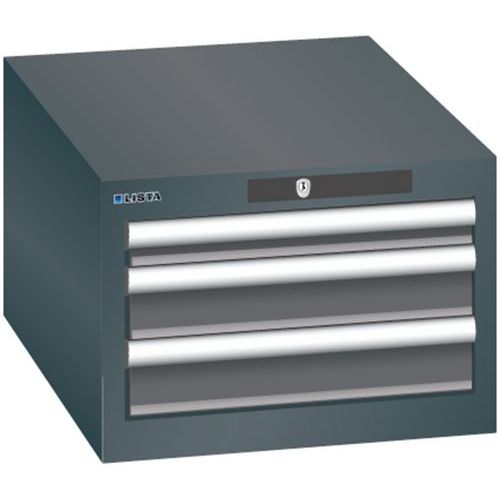 Dielenské zásuvkové skrine Lista, 2 alebo 3 zásuvky