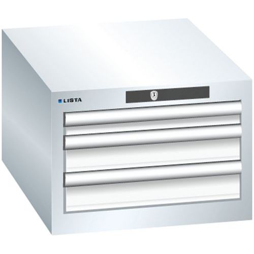 Dielenské zásuvkové skrine Lista, 2 alebo 3 zásuvky