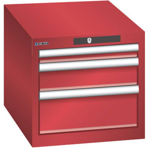 Dielenské zásuvkové skrine Lista, 3 alebo 4 zásuvky