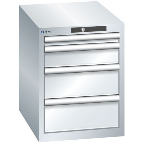 Dielenské zásuvkové skrine Lista, 4 zásuvky, 411x572x533mm