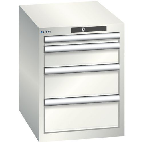 Dielenské zásuvkové skrine Lista, 4 zásuvky, 411x572x533mm