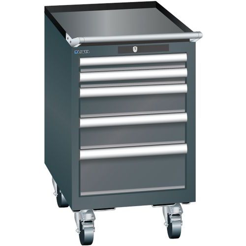 Mobilné dielenské zásuvkové skrine Lista, 4 alebo 5 zásuviek