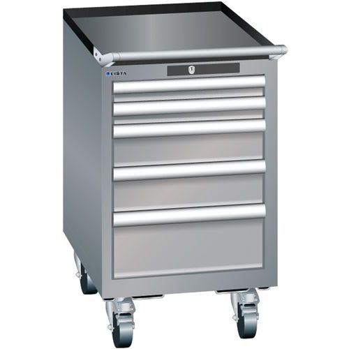 Mobilné dielenské zásuvkové skrine Lista, 4 alebo 5 zásuviek