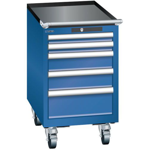 Mobilné dielenské zásuvkové skrine Lista, 4 alebo 5 zásuviek