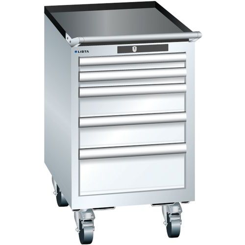 Mobilné dielenské zásuvkové skrine Lista, 4 alebo 5 zásuviek