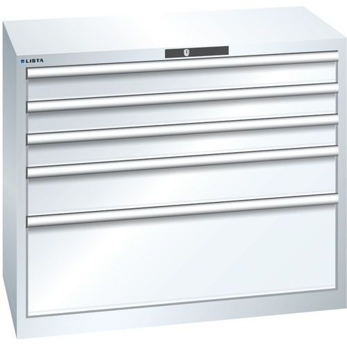 Dielenské zásuvkové skrine Lista, nosnosť 75 kg, 5 zásuviek