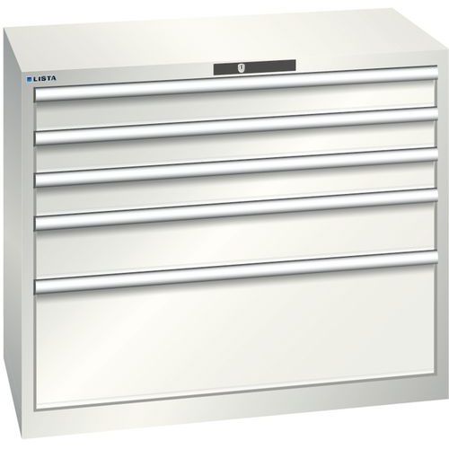 Dielenské zásuvkové skrine Lista, nosnosť 75 kg, 5 zásuviek