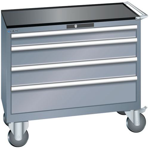 Dielenské zásuvkové skrine Lista, 4, 5 a 6 zásuviek, 1023x572x962 mm