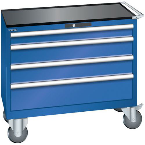 Dielenské zásuvkové skrine Lista, 4, 5 a 6 zásuviek, 1023x572x962 mm