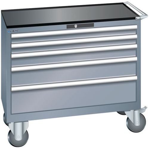 Dielenské zásuvkové skrine Lista, 4, 5 a 6 zásuviek, 1023x572x962 mm