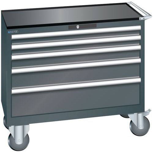 Dielenské zásuvkové skrine Lista, 4, 5 a 6 zásuviek, 1023x572x962 mm