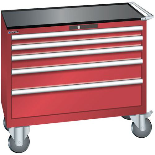 Dielenské zásuvkové skrine Lista, 4, 5 a 6 zásuviek, 1023x572x962 mm