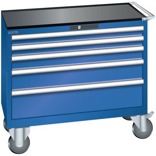 Dielenské zásuvkové skrine Lista, 4, 5 a 6 zásuviek, 1023x572x962 mm