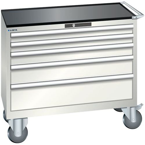 Dielenské zásuvkové skrine Lista, 4, 5 a 6 zásuviek, 1023x572x962 mm