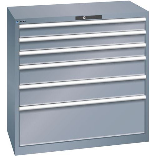 Dielenské zásuvkové skrine Lista, nosnosť 75 kg, 6 zásuviek