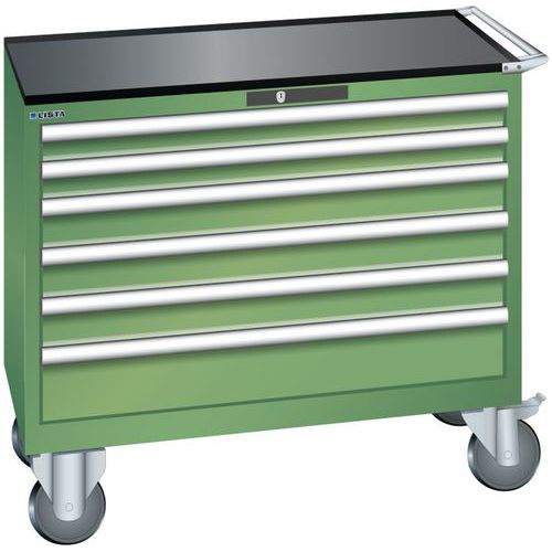 Dielenské zásuvkové skrine Lista, 4, 5 a 6 zásuviek, 1023x572x962 mm