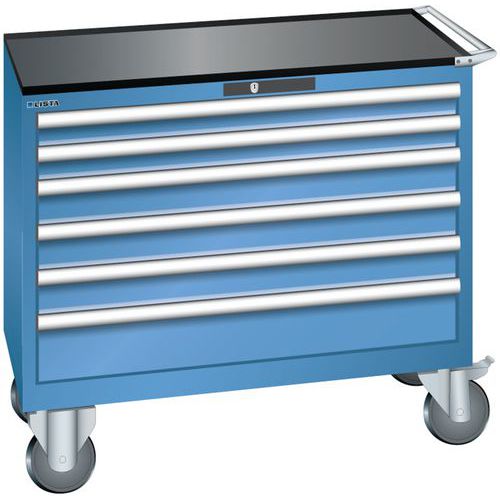 Dielenské zásuvkové skrine Lista, 4, 5 a 6 zásuviek, 1023x572x962 mm