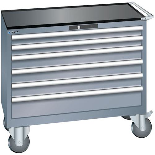 Dielenské zásuvkové skrine Lista, 4, 5 a 6 zásuviek, 1023x572x962 mm