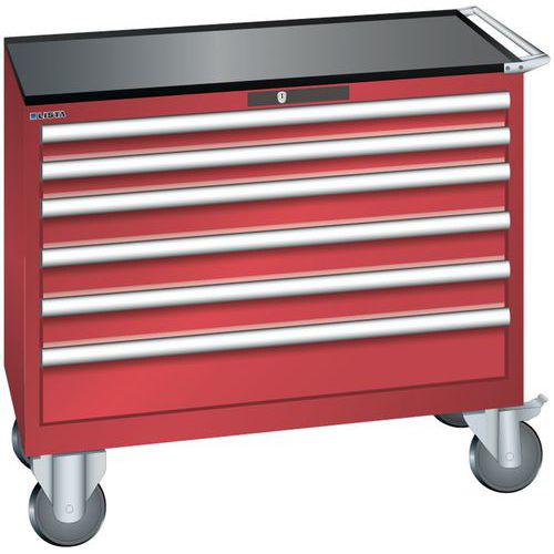 Dielenské zásuvkové skrine Lista, 4, 5 a 6 zásuviek, 1023x572x962 mm