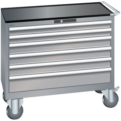 Dielenské zásuvkové skrine Lista, 4, 5 a 6 zásuviek, 1023x572x962 mm