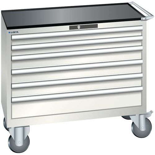 Dielenské zásuvkové skrine Lista, 4, 5 a 6 zásuviek, 1023x572x962 mm