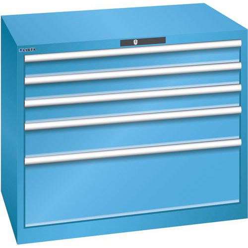 Dielenské zásuvkové skrine Lista, 1023x725x850 mm, 5 zásuviek