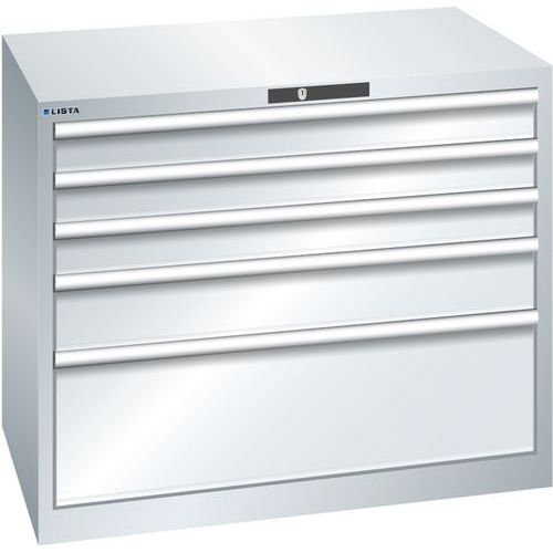 Dielenské zásuvkové skrine Lista, 1023x725x850 mm, 5 zásuviek