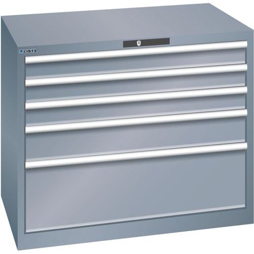 Dielenské zásuvkové skrine Lista, 1023x725x850 mm, 5 zásuviek