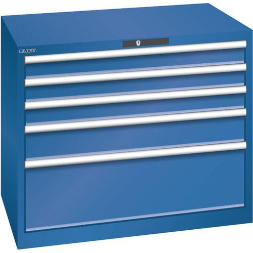 Dielenské zásuvkové skrine Lista, 1023x725x850 mm, 5 zásuviek