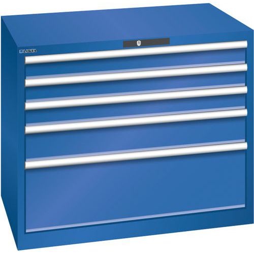 Dielenské zásuvkové skrine Lista, 1023x725x850 mm, 5 zásuviek