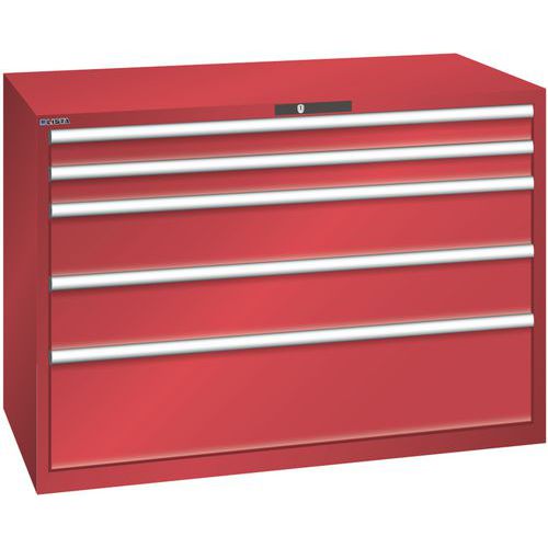 Dielenské zásuvkové skrine Lista, 1431x725x1000 mm, 5, 7 alebo 8 zásuviek