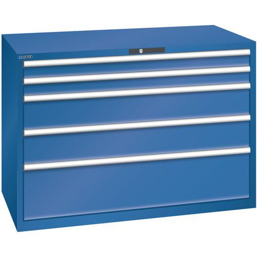 Dielenské zásuvkové skrine Lista, 1431x725x1000 mm, 5, 7 alebo 8 zásuviek