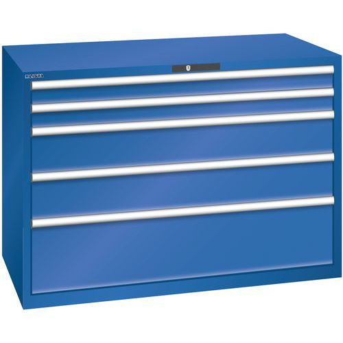 Dielenské zásuvkové skrine Lista, 1431x725x1000 mm, 5, 7 alebo 8 zásuviek