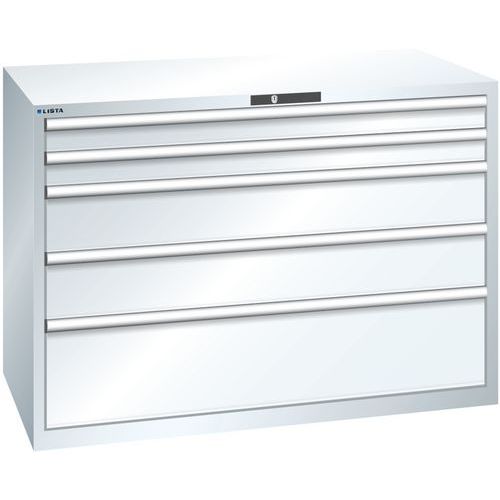 Dielenské zásuvkové skrine Lista, 1431x725x1000 mm, 5, 7 alebo 8 zásuviek