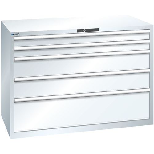 Dielenské zásuvkové skrine Lista, 1431x725x1000 mm, 5, 7 alebo 8 zásuviek