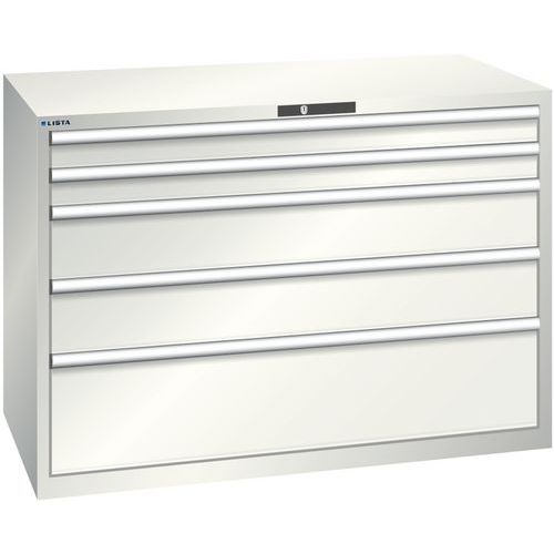 Dielenské zásuvkové skrine Lista, 1431x725x1000 mm, 5, 7 alebo 8 zásuviek