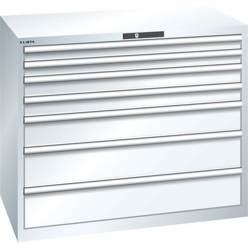 Dielenské zásuvkové skrine Lista, 1193x725x1000 mm, 7 zásuviek